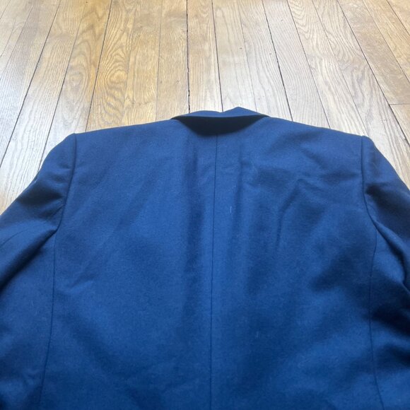 Vintage Pendleton Size 6 Navy Classic Preppy Pure Virgin Wool Notch Neck Blazer - Picture 13 of 14